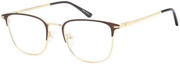 Di Caprio DC232 Eyeglasses, Brown Gold