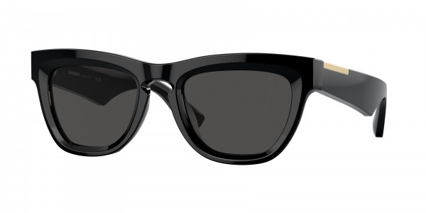 Burberry BE4415U Sunglasses, 300187 BLACK DARK GREY (BLACK)