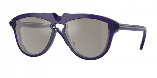Burberry BE4417U Sunglasses, 41056G VIOLET LIGHT GREY MIRROR SILVE (VIOLET)