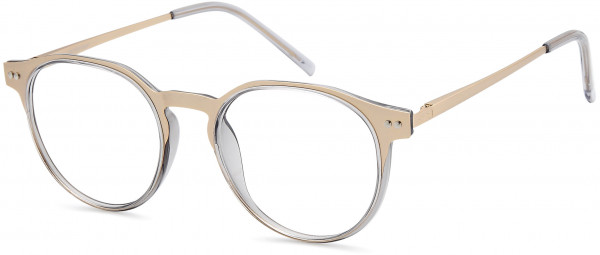 Di Caprio DC374 Eyeglasses, Gold Crystal