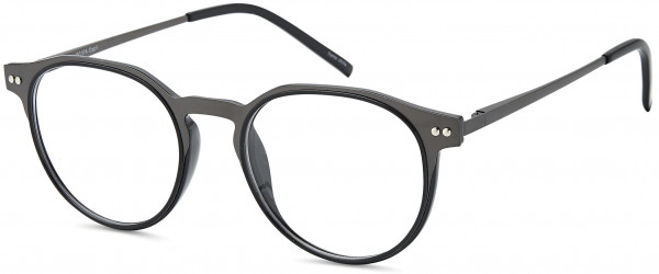 Di Caprio DC374 Eyeglasses, Gunmetal Black