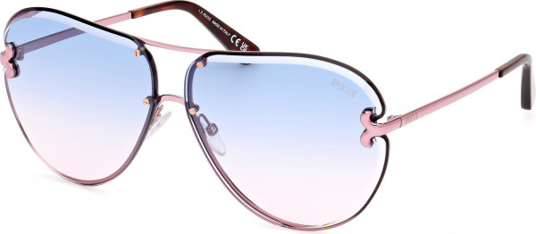 Emilio Pucci EP0217 Sunglasses, 72W - Shiny Light Pink / Shiny Light Pink
