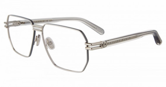Philipp Plein VPP114M Eyeglasses, PALLADIUM/GREY (0H48)