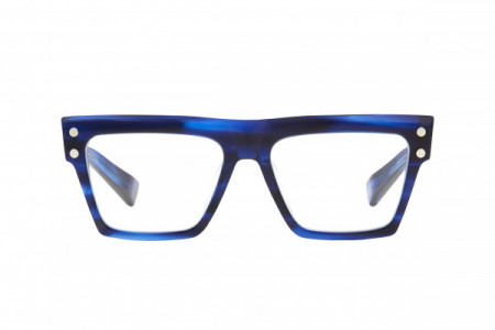 Balmain B - V Eyeglasses, Blue Swirl - Silver