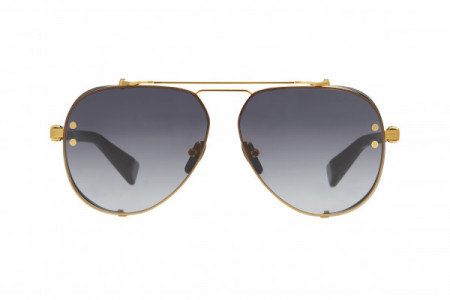 Balmain CAPTAINE Sunglasses, Gold - Black w/ Dark Grey to Clear - AR