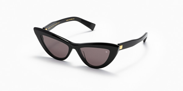Balmain JOLIE Sunglasses, Black -  Gold w/ Dark Grey - AR