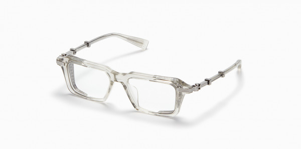 Balmain LEGION - III Eyeglasses, Grey Crystal w/ Gold Flakes - Black Palladium