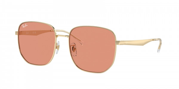 Ray-Ban RB3713D Sunglasses, 921374 PALE GOLD ORANGE (GOLD)