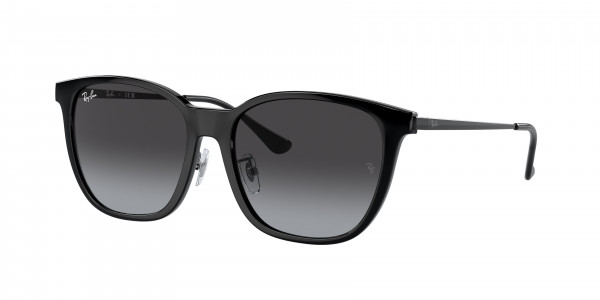 Ray-Ban RB4333D Sunglasses, 601/8G BLACK GREY GRADIENT (BLACK)