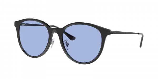 Ray-Ban RB4334D Sunglasses, 601/80 BLACK BLUE (BLACK)