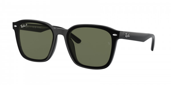 Ray-Ban RB4392D Sunglasses, 601/9A BLACK DARK GREEN POLAR (BLACK)