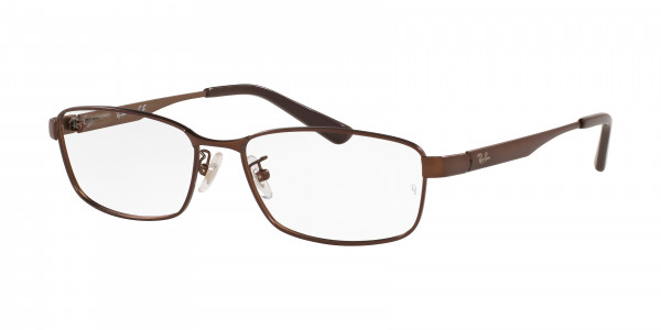 Ray-Ban Optical RX6452D Eyeglasses, 3077 MATTE BROWN (BROWN)