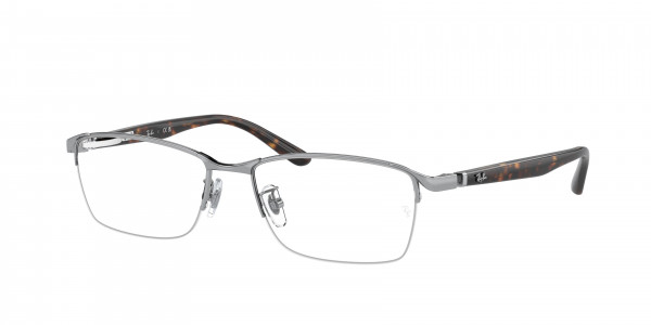 Ray-Ban Optical RX6501D Eyeglasses, 2595 BRUSHED SILVER (SILVER)