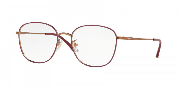 Vogue VO4124D Eyeglasses, 5089 TOP BORDEAUX/MATTE ROSE GOLD (RED)
