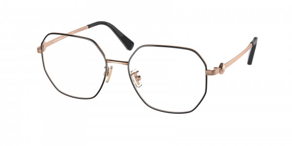 Coach HC5134D Eyeglasses, 9363 BLACK / SHINY ROSE GOLD (BLACK)