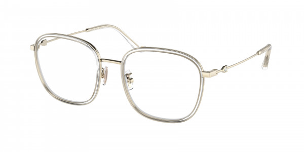 Coach HC5142BD Eyeglasses, 5111 LIGHT GOLD / CRYSTAL CLEAR (GOLD)