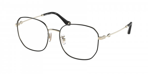 Coach HC5143BD Eyeglasses, 9346 LIGHT GOLD / BLACK (GOLD)