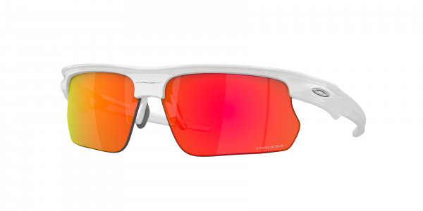 Oakley OO9400 BISPHAERA Sunglasses, 940003 BISPHAERA POLISHED WHITE PRIZM (WHITE)