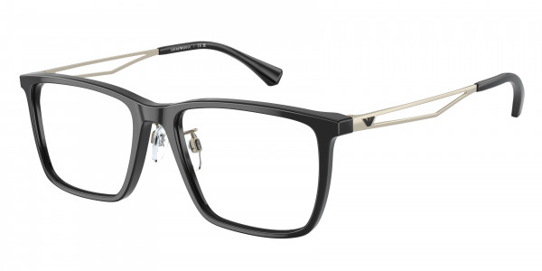 Emporio Armani EA3214D Eyeglasses, 5017 SHINY BLACK (BLACK)