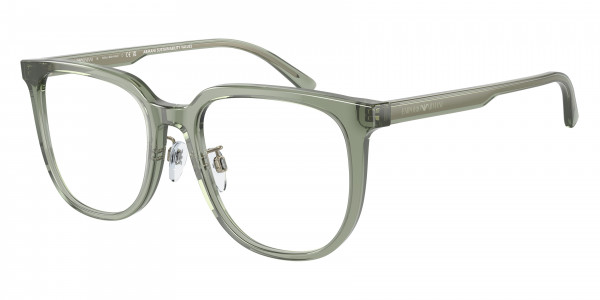 Emporio Armani EA3226D Eyeglasses, 5362 SHINY TRANSPARENT GREEN