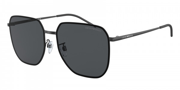Emporio Armani EA2135D Sunglasses, 300187 MATTE BLACK DARK GREY (BLACK)