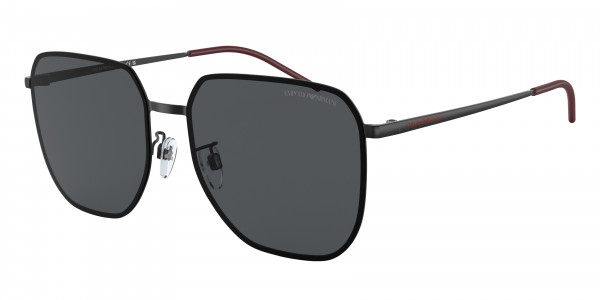Emporio Armani EA2135D Sunglasses, 319187 MATTE BLACK DARK GREY (BLACK)