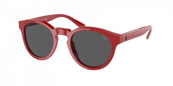 Polo PH4184F Sunglasses, 525787 SHINY RED GREY (RED)
