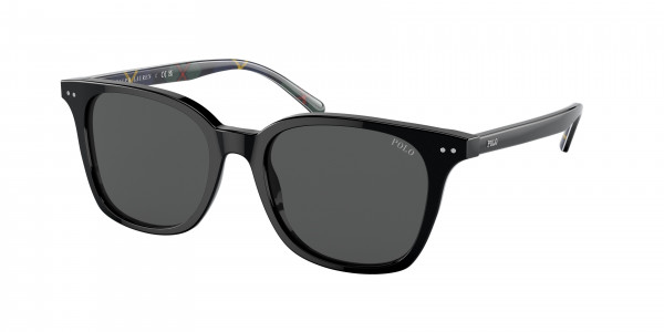 Polo PH4187F Sunglasses, 500187 SHINY BLACK GREY (BLACK)