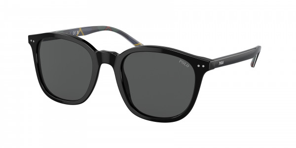 Polo PH4188F Sunglasses, 500187 SHINY BLACK GREY (BLACK)