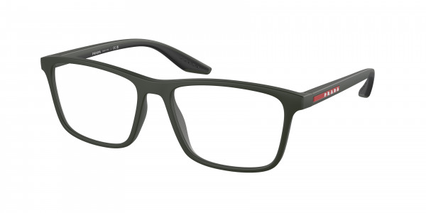Prada Linea Rossa PS 01QV Eyeglasses, 5361O1 MATTE GREEN (GREEN)
