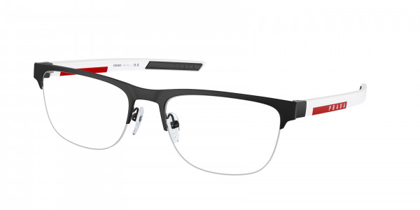 Prada Linea Rossa PS 51QV Eyeglasses, DG01O1 BLACK RUBBER (BLACK)