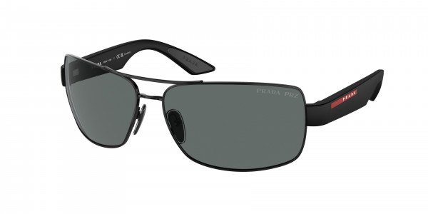 Prada Linea Rossa PS 50ZS Sunglasses, 1AB02G BLACK POLAR DARK GREY (BLACK)