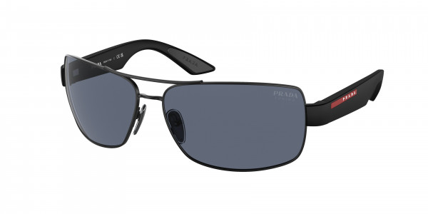 Prada Linea Rossa PS 50ZS Sunglasses, 1BO09R MATTE BLACK BLUE TUNING (BLACK)