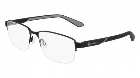 Dragon DR5016 Eyeglasses, (002) SATIN BLACK/ BLACK/ GREY