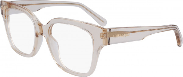 Ferragamo SF2952N Eyeglasses, (259) TRANSPARENT BEIGE