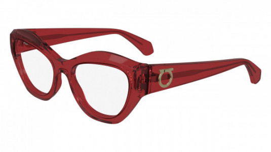 Ferragamo SF2982 Eyeglasses, (616) TRANSPARENT RED