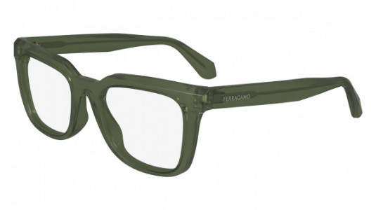 Ferragamo SF2990 Eyeglasses, (320) TRANSPARENT KHAKI