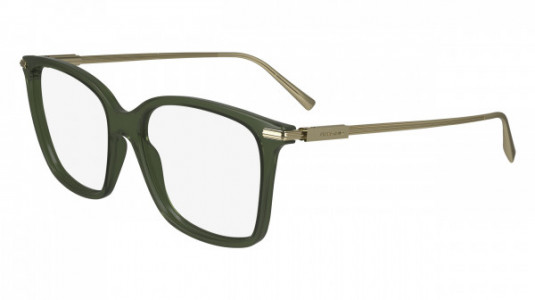 Ferragamo SF2992 Eyeglasses, (320) TRANSPARENT KHAKI