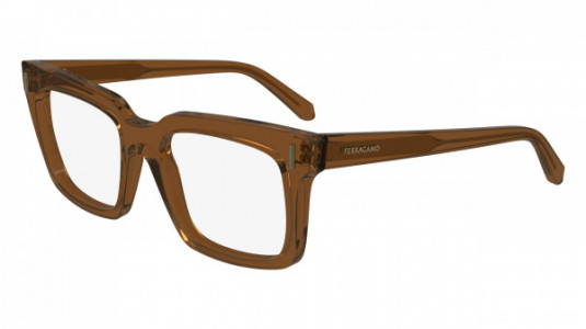 Ferragamo SF2993 Eyeglasses, (232) TRANSPARENT BROWN