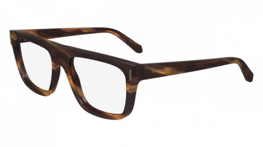 Ferragamo SF2997 Eyeglasses, (216) STRIPED BROWN