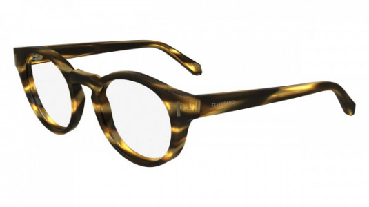 Ferragamo SF2998 Eyeglasses, (216) STRIPED BROWN
