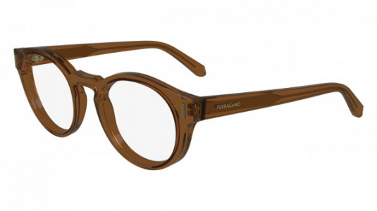 Ferragamo SF2998 Eyeglasses, (232) TRANSPARENT BROWN