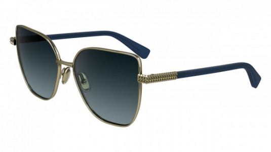 Lanvin LNV132S Sunglasses, (721) GOLD/GRADIENT BLUE