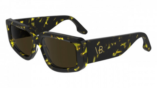 Victoria Beckham VB670S Sunglasses, (012) BLACK YELLOW HAVANA