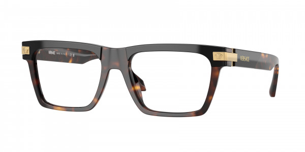 Versace VE3354 Eyeglasses, 5466 TOP BLACK/HAVANA (BLACK)