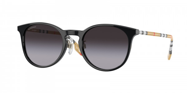 Burberry BE4380D Sunglasses, 38538G BLACK GREY GRADIENT (BLACK)