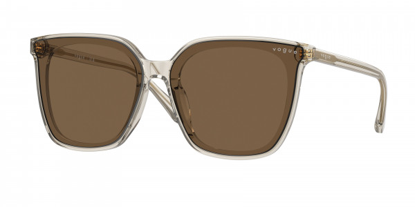 Vogue VO5499SD Sunglasses, 299873 TRANSPARENT BROWN DARK BROWN (BROWN)