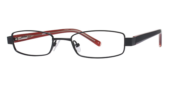 Seventeen 5327 Eyeglasses, Black/Red