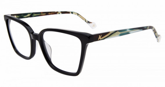 Yalea VYA134 Eyeglasses, SHINY BLACK (0700)
