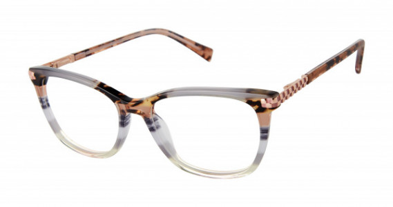 gx by Gwen Stefani GX108 Eyeglasses, Grey Stripe (GRY)